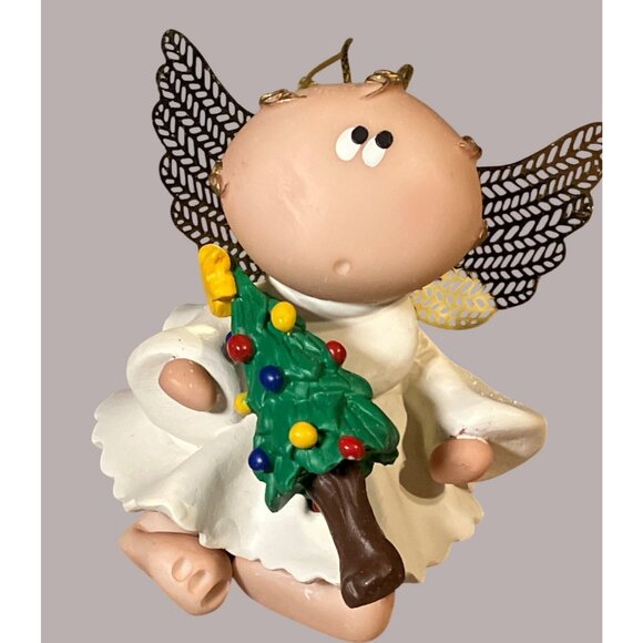 Kirk 2001 Angel Cheeks Christmas Ornaments With Decorative Elements Set of 3 - Picture 5 of 12